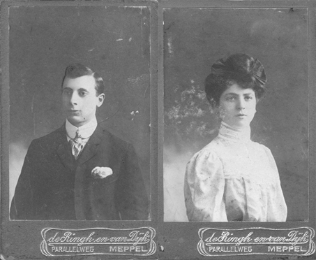 Zwart wit foto Gerhard van de Rhoer en Regina Druijf